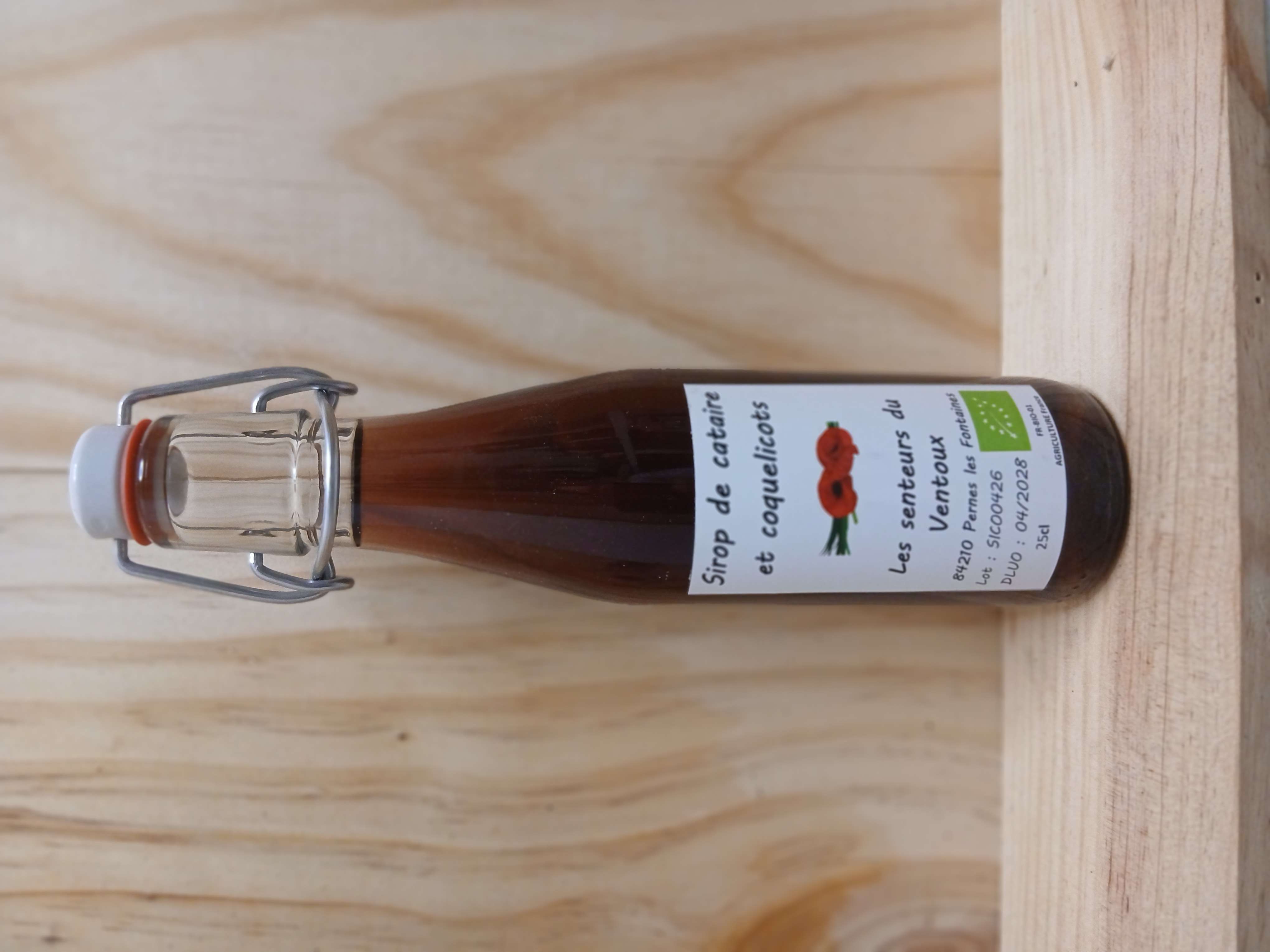 Sirop de Cataire et Coquelicots - Senteurs du Ventoux