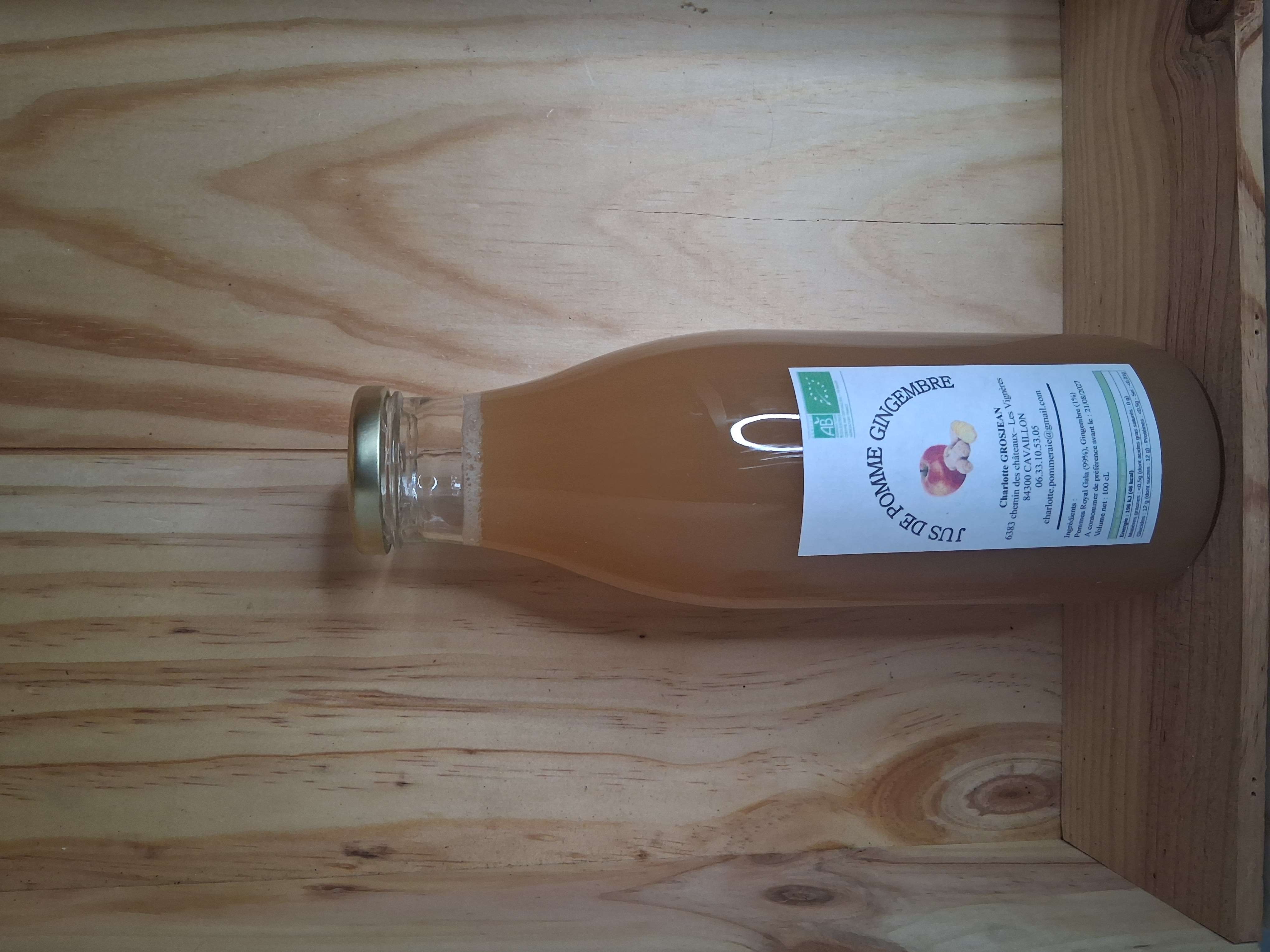 Jus de Pomme & Gingembre - Charlotte Pommeraie