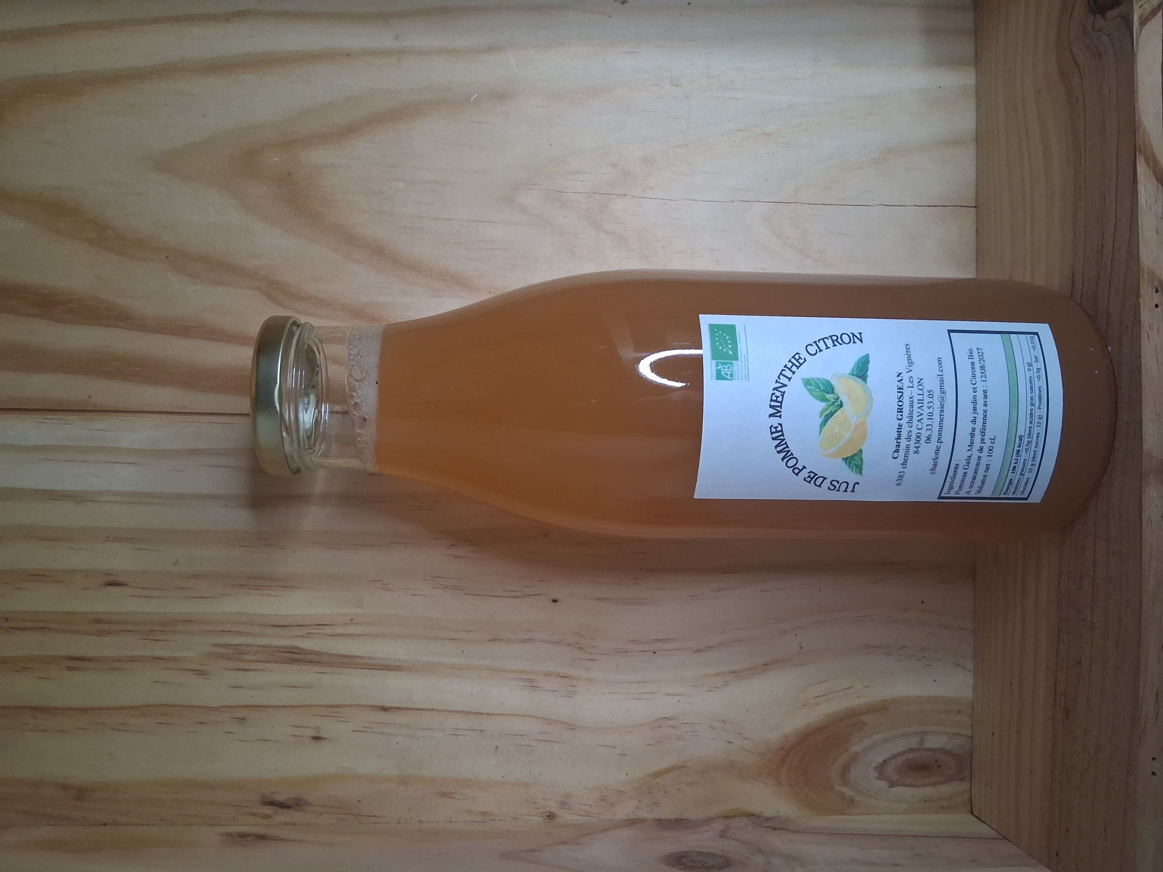 Jus de Pomme & Menthe Citron - Charlotte Pommeraie