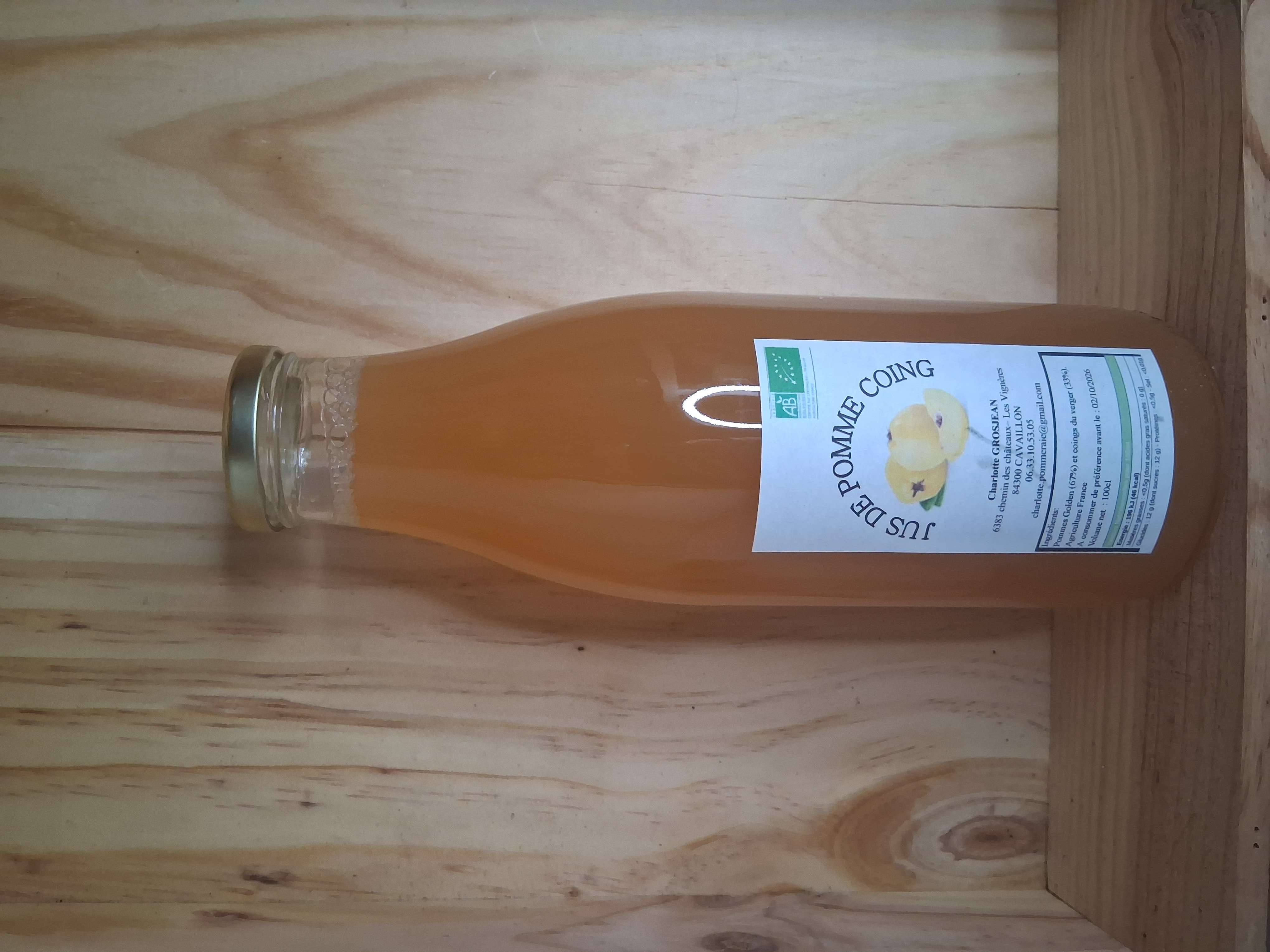 Jus de Pomme & Coing - Charlotte Pommeraie