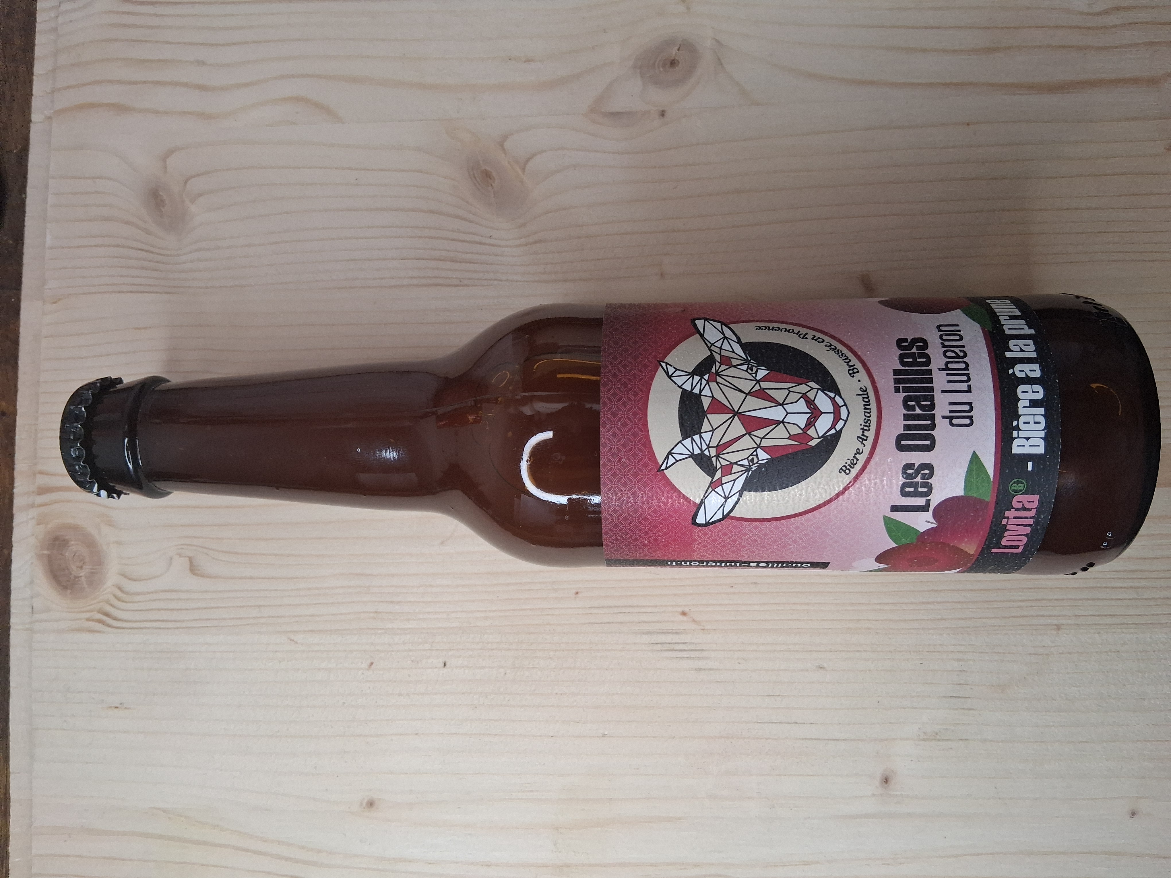 Bière Lovita à la Prune - Les Ouailles du Luberon